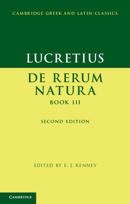 Cover of the book Lucretius: De Rerum NaturaBook III by Lucretius, Cambridge University Press