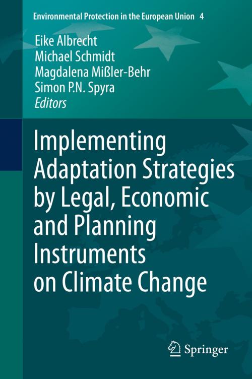 Cover of the book Implementing Adaptation Strategies by Legal, Economic and Planning Instruments on Climate Change by , Springer Berlin Heidelberg