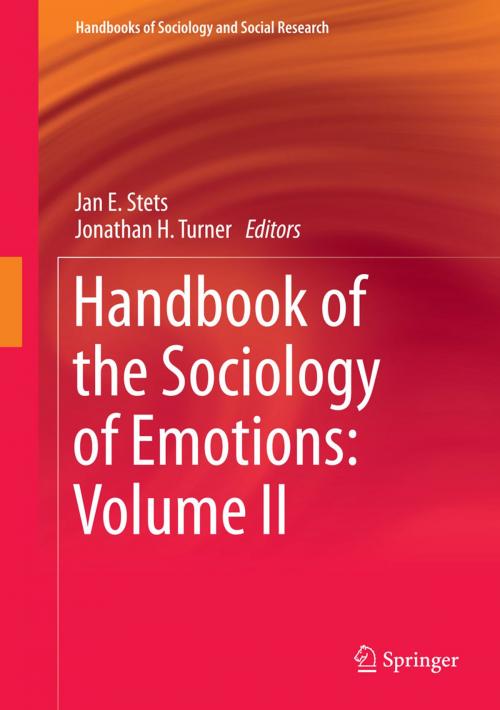 Cover of the book Handbook of the Sociology of Emotions: Volume II by , Springer Netherlands