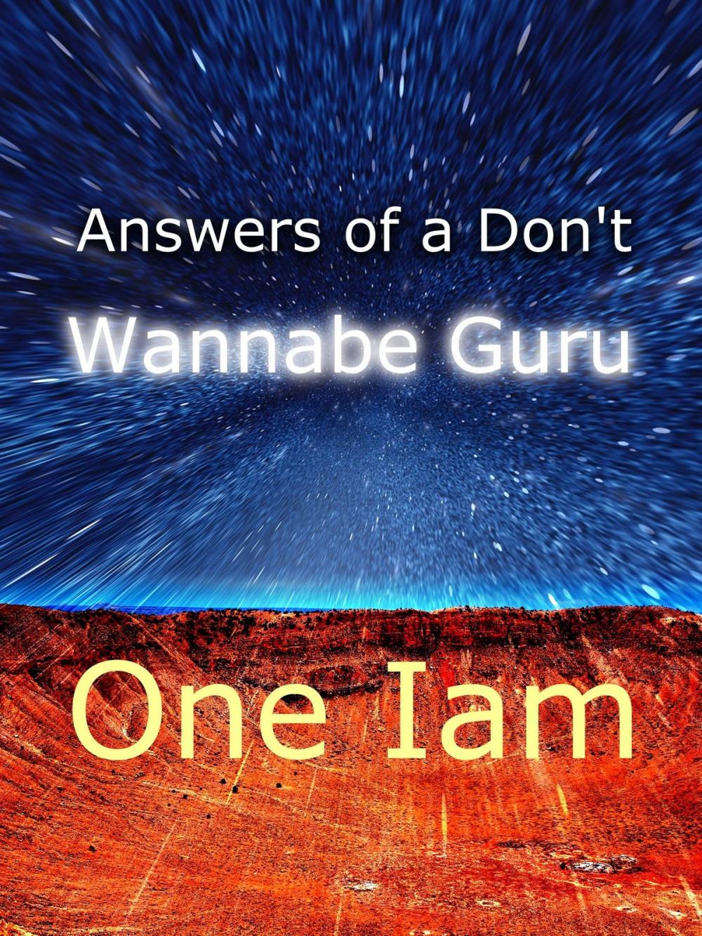 Big bigCover of Answers of a Don't Wannabe Guru