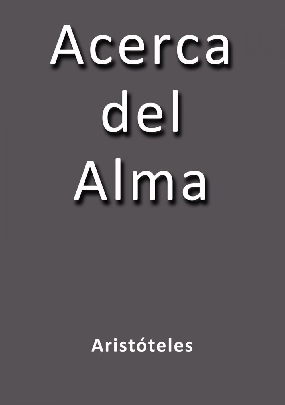 Big bigCover of Acerca del alma