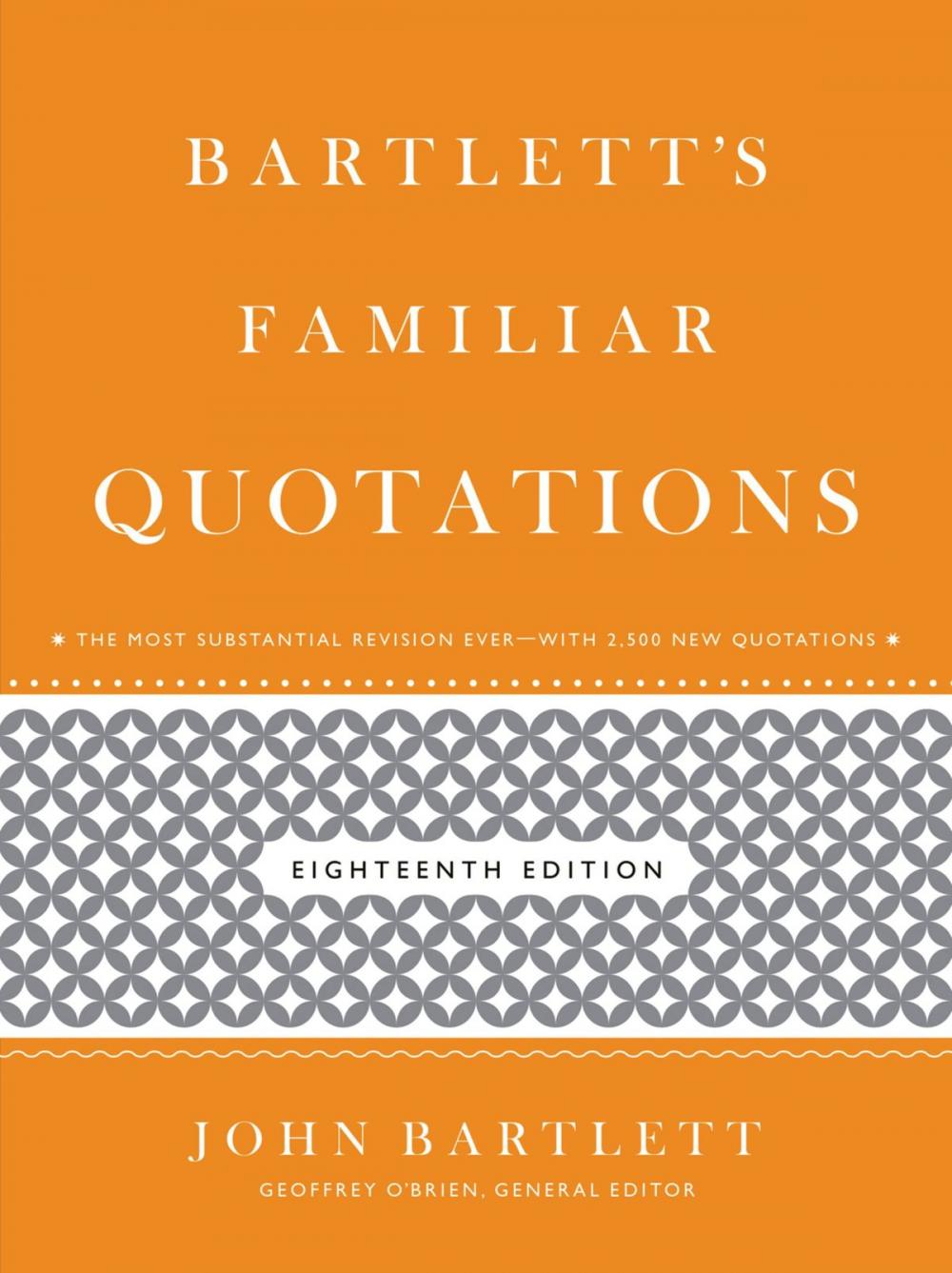 Big bigCover of Bartlett's Familiar Quotations