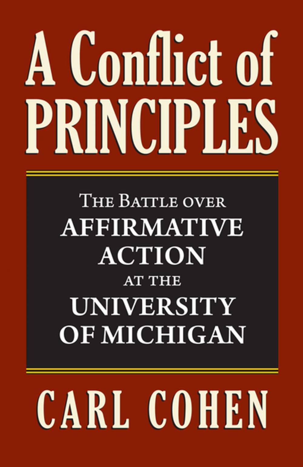 Big bigCover of A Conflict of Principles