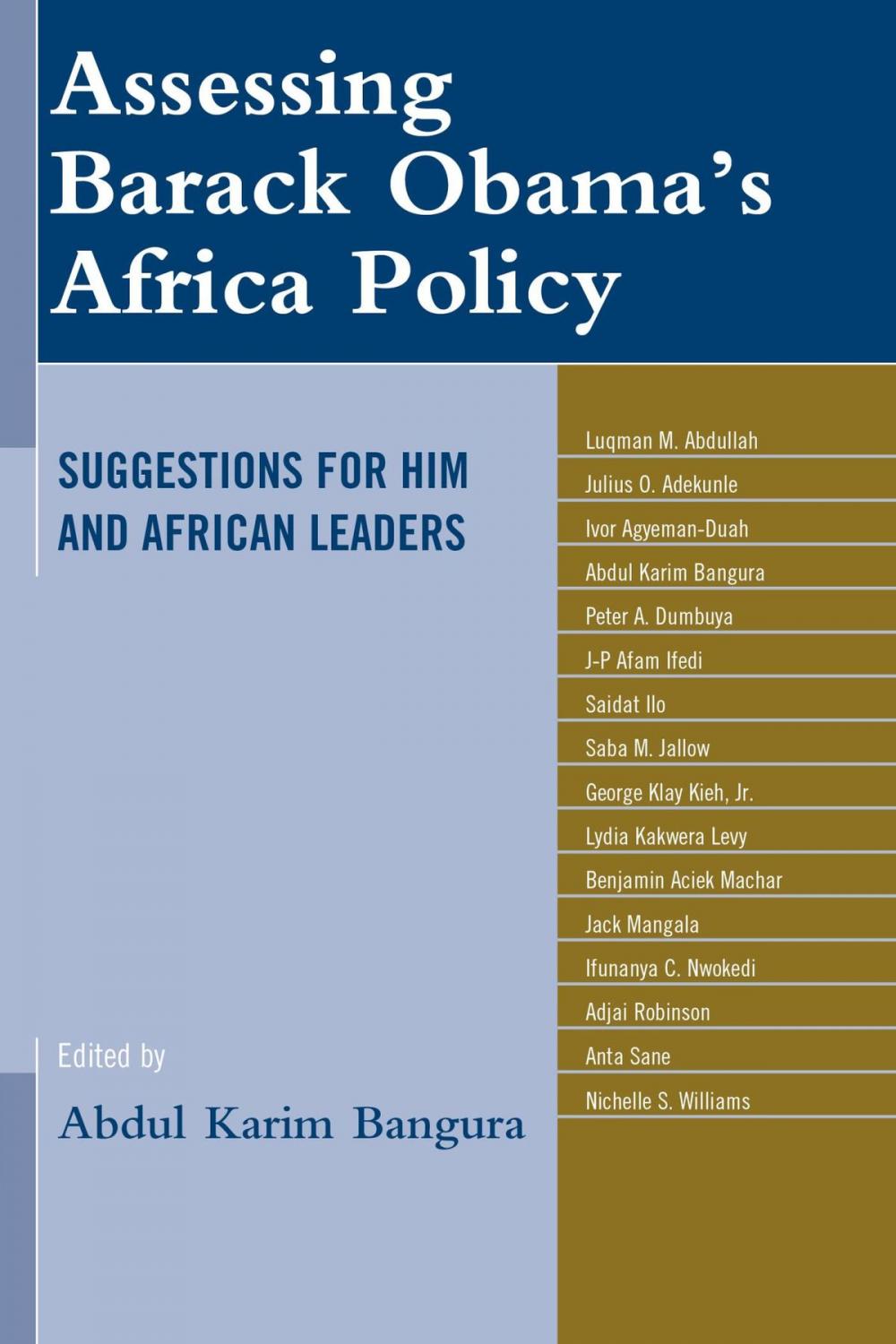 Big bigCover of Assessing Barack Obama’s Africa Policy