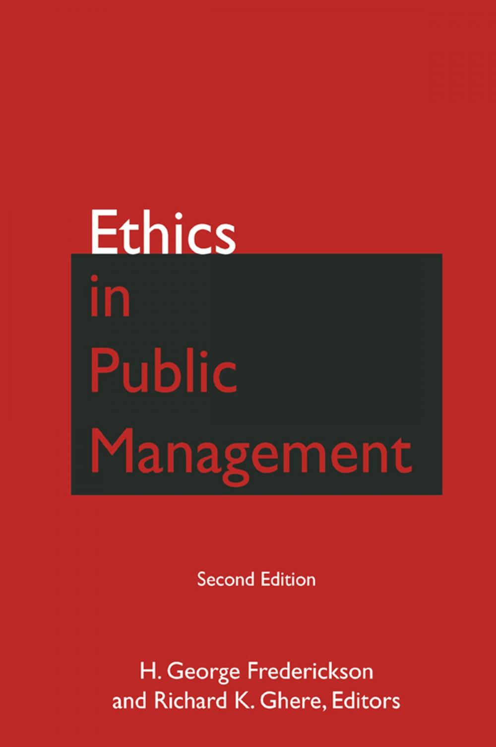 Big bigCover of Ethics in Public Management