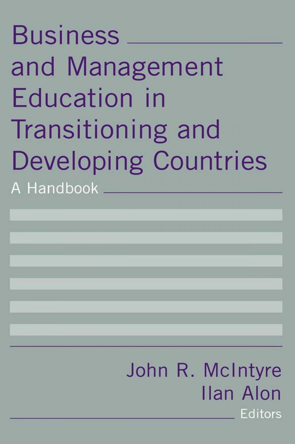 Big bigCover of Business and Management Education in Transitioning and Developing Countries: A Handbook