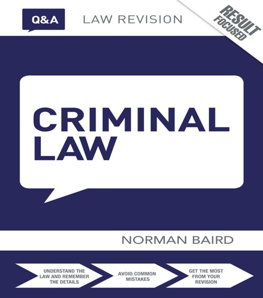 Big bigCover of Q&amp;A Criminal Law