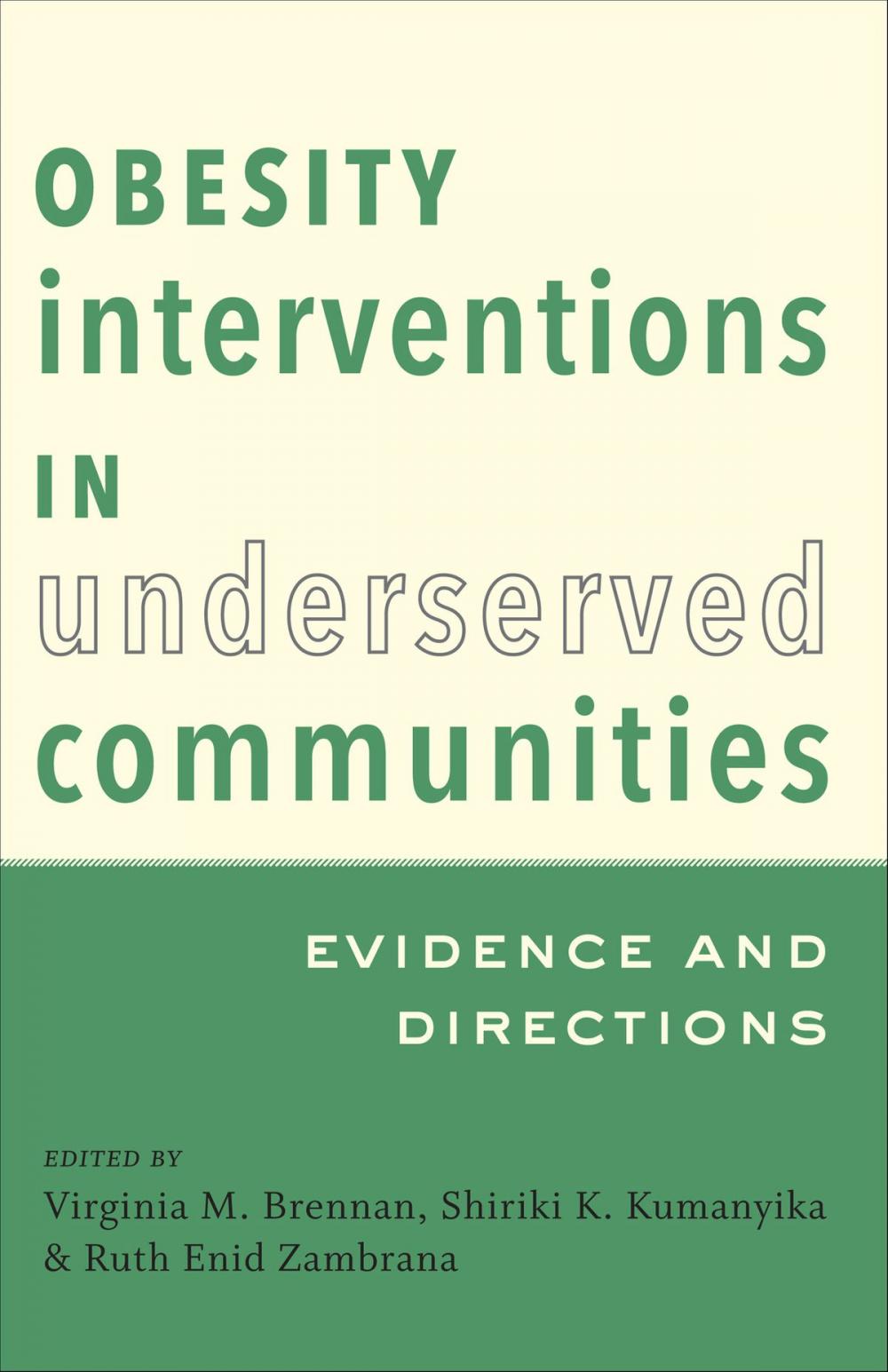 Big bigCover of Obesity Interventions in Underserved Communities