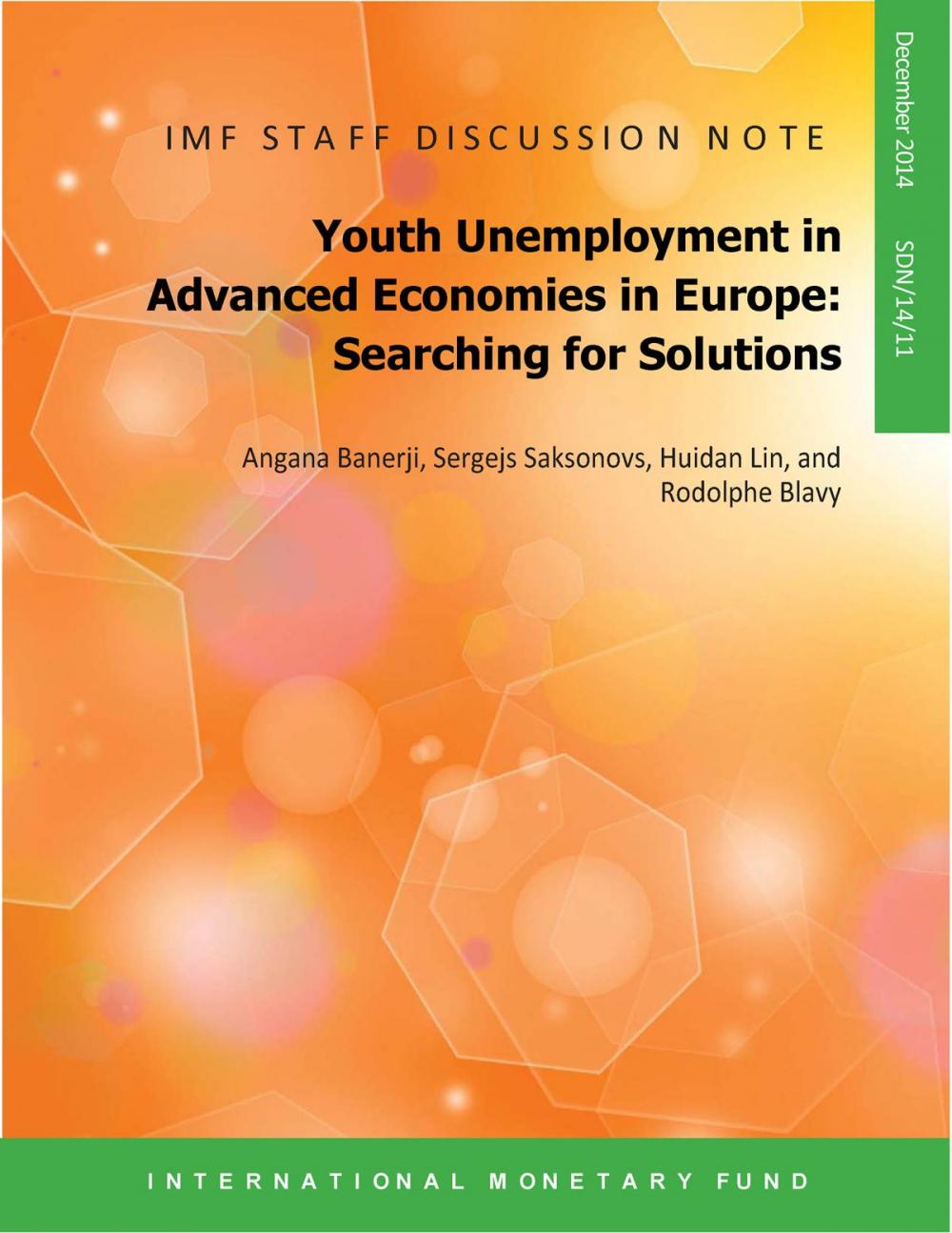 Big bigCover of Youth Unemployment in Advanced Economies in Europe: Searching for Solutions