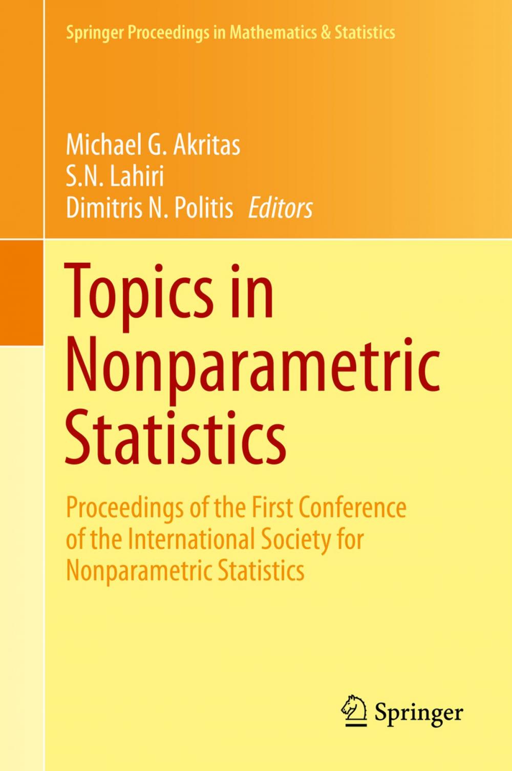 Big bigCover of Topics in Nonparametric Statistics