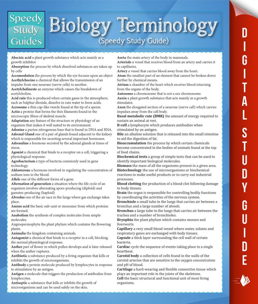 Big bigCover of Biology Terminology (Speedy Study Guide)