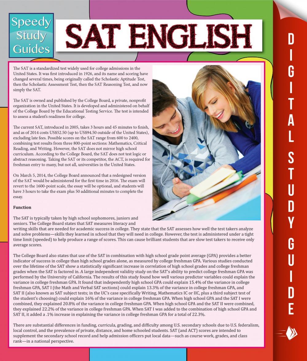 Big bigCover of SAT English (Speedy Study Guide)