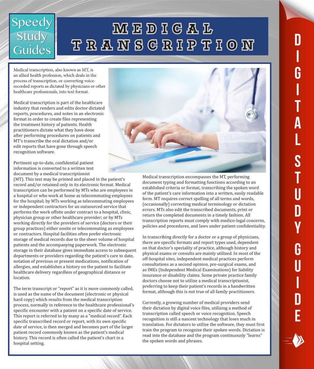 Big bigCover of Medical Transcription (Speedy Study Guide)