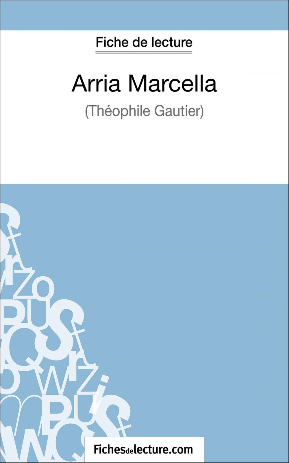 Big bigCover of Arria Marcella de Théophile Gautier (Fiche de lecture)