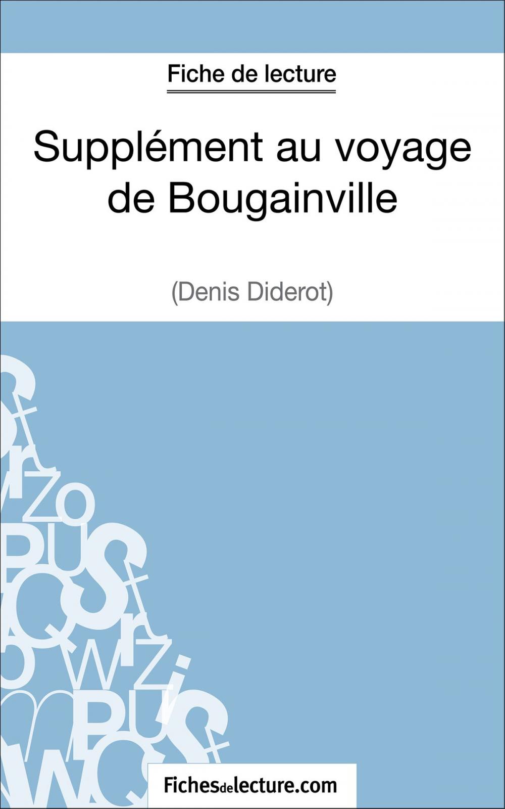 Big bigCover of Supplément au voyage de Bougainville de Diderot (Fiche de lecture)