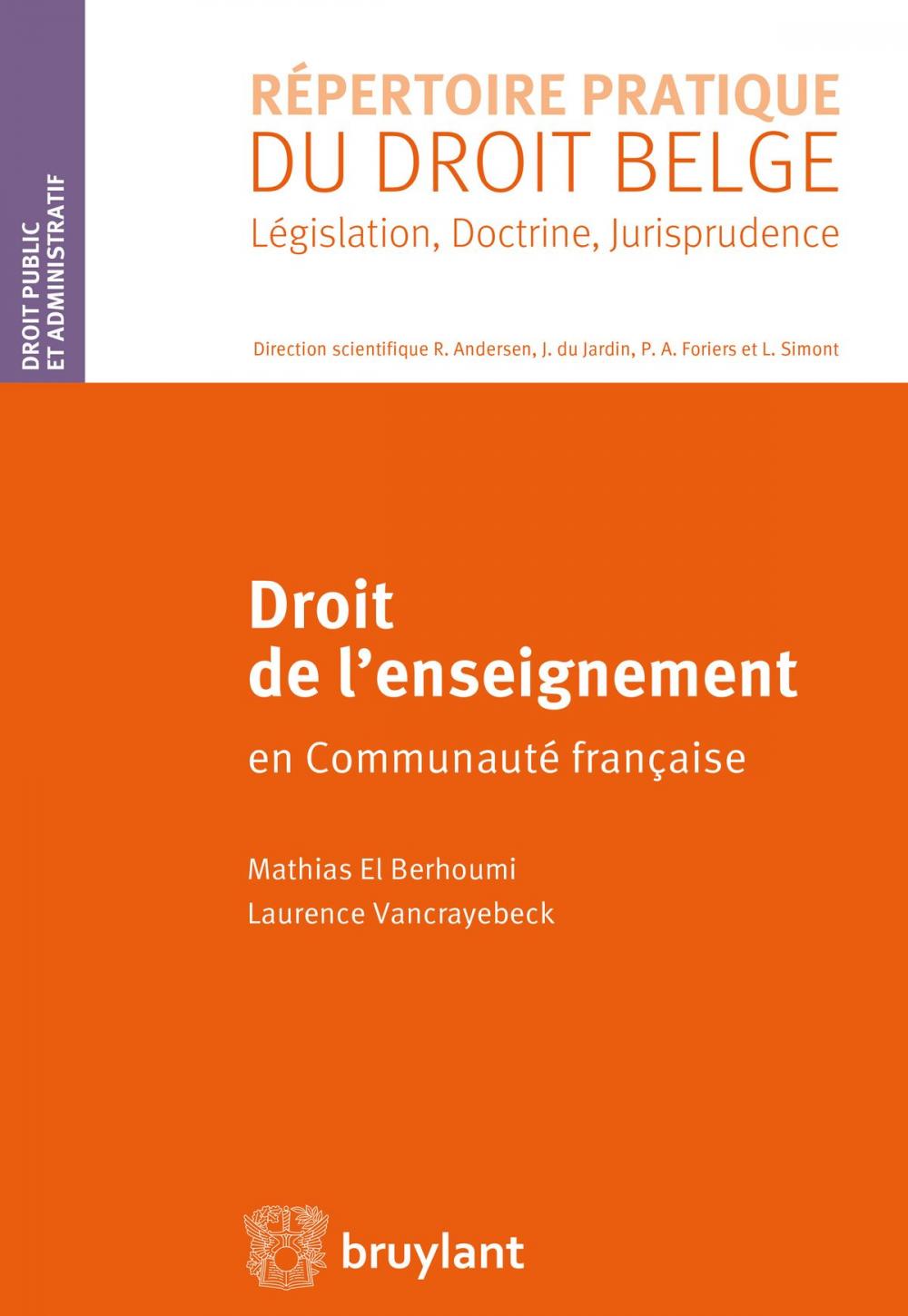 Big bigCover of Droit de l'enseignement