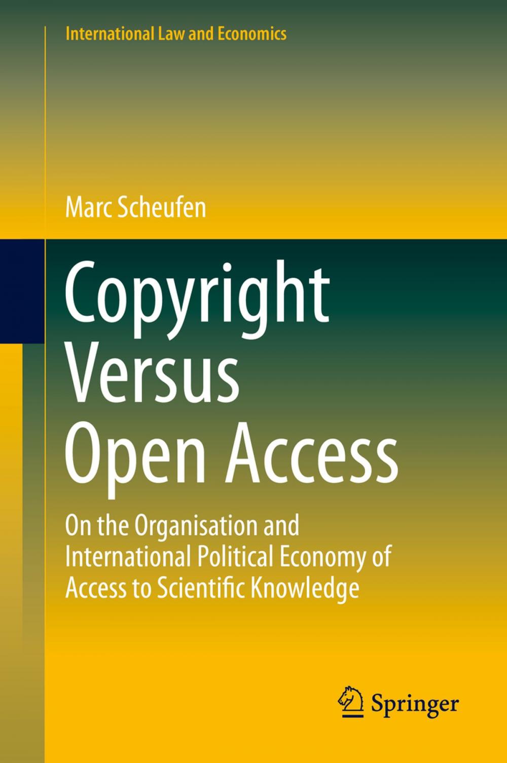 Big bigCover of Copyright Versus Open Access