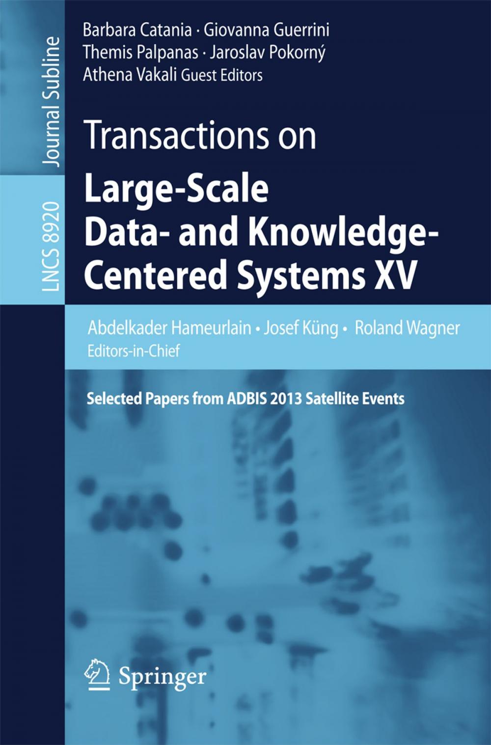 Big bigCover of Transactions on Large-Scale Data- and Knowledge-Centered Systems XV