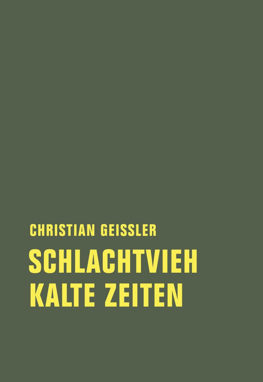 Big bigCover of Schlachtvieh / Kalte Zeiten