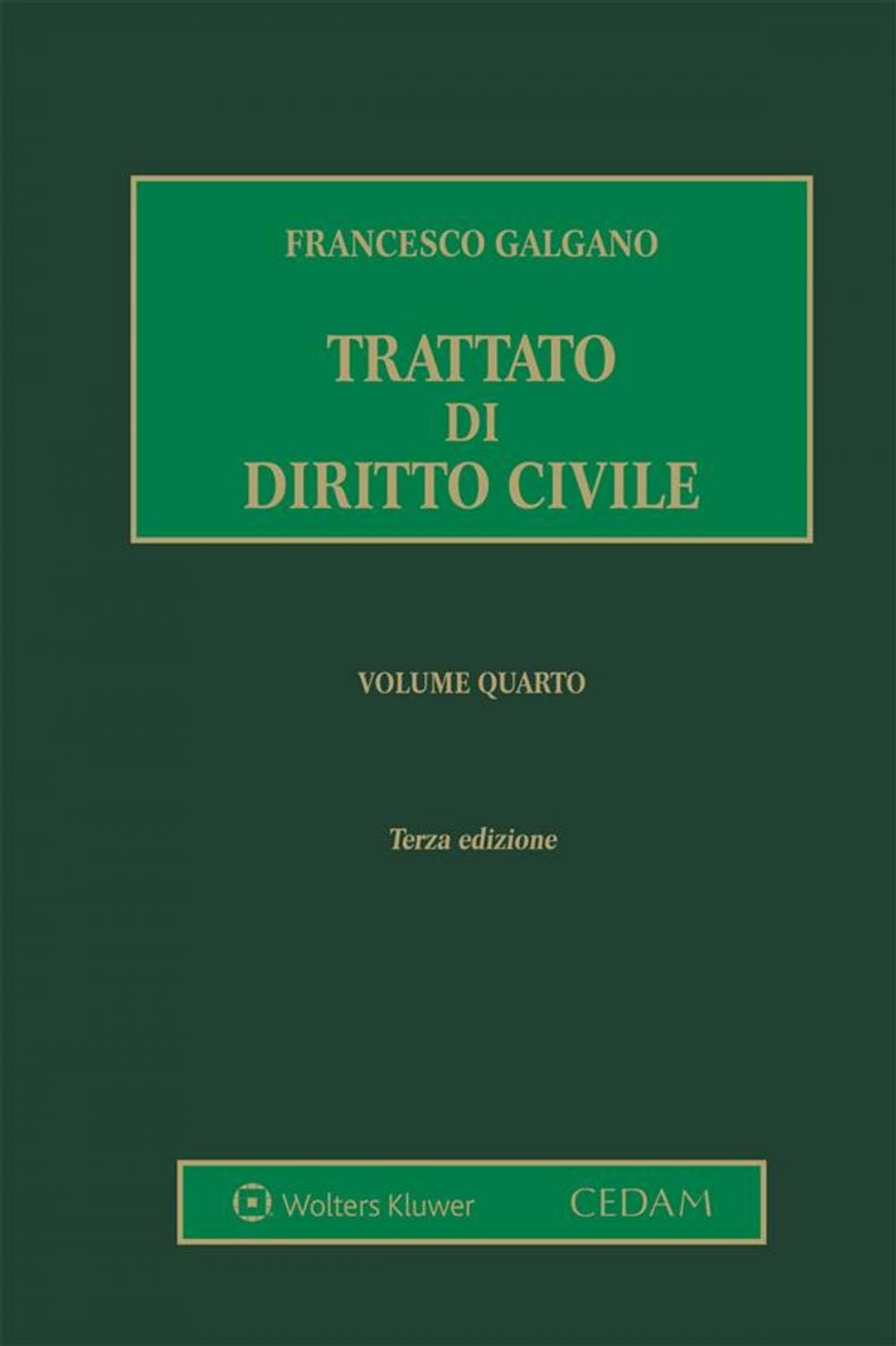 Big bigCover of Trattato di diritto civile. Volume 4