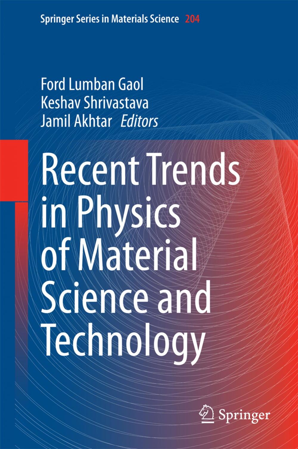 Big bigCover of Recent Trends in Physics of Material Science and Technology