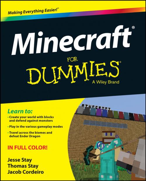 Cover of the book Minecraft For Dummies by Jesse Stay, Thomas Stay, Jacob Cordeiro, Wiley
