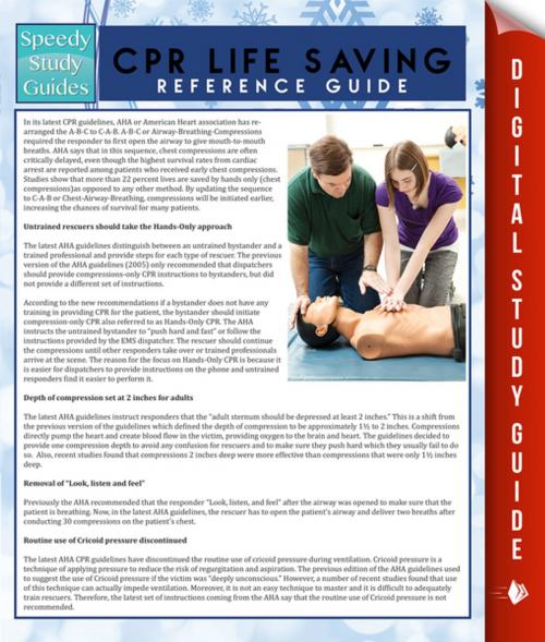 Cover of the book CPR Lifesaving Reference Guide (Speedy Study Guide) by Speedy Publishing, Speedy Publishing LLC