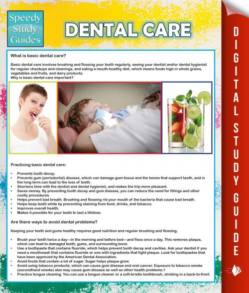 Cover of the book Dental Care (Speedy Study Guide) by Speedy Publishing, Speedy Publishing LLC