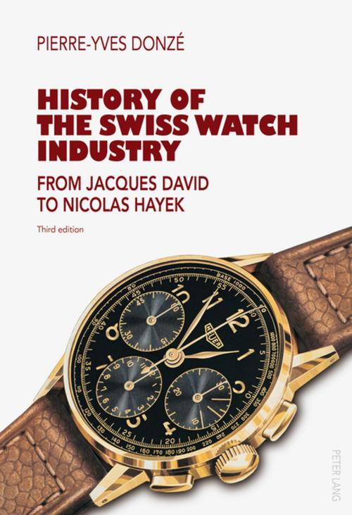 Cover of the book History of the Swiss Watch Industry by Pierre-Yves Donzé, Peter Lang