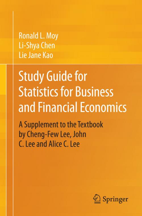 Cover of the book Study Guide for Statistics for Business and Financial Economics by Ronald L. Moy, Li-Shya Chen, Lie Jane Kao, Springer International Publishing