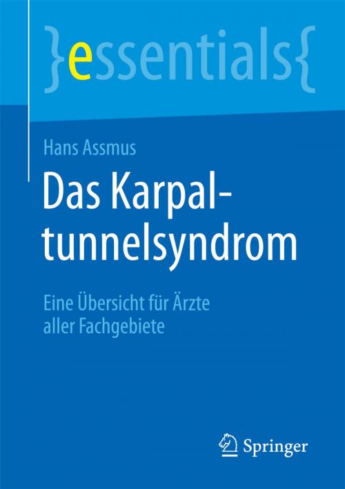 Cover of the book Das Karpaltunnelsyndrom by Hans Assmus, Springer Berlin Heidelberg