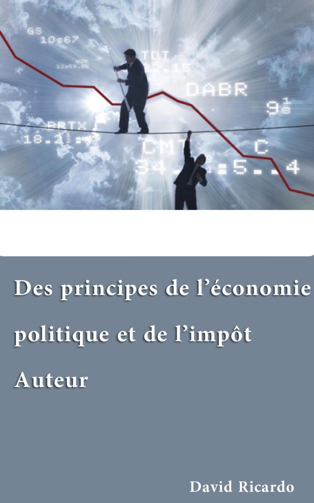 Big bigCover of Des principes de l’économie politique et de l’impôt