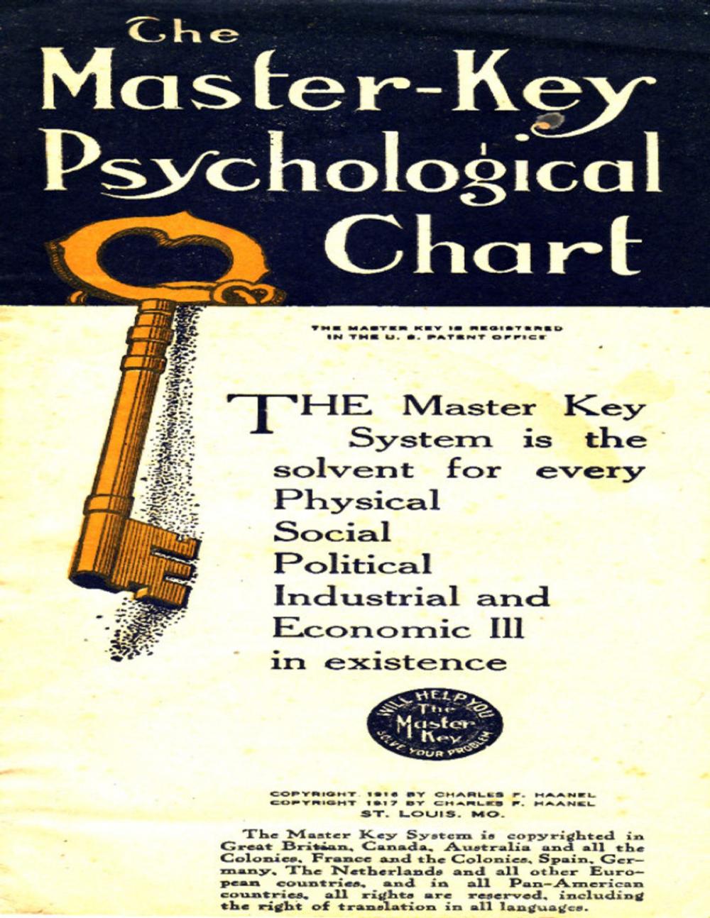 Big bigCover of The Master Key Psychological Chart