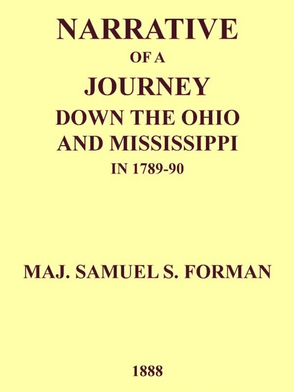 Big bigCover of Narrative of a Journey Down the Ohio and Mississippi in 1789-90