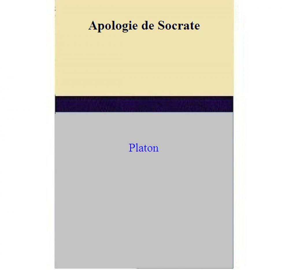 Big bigCover of Apologie de Socrate