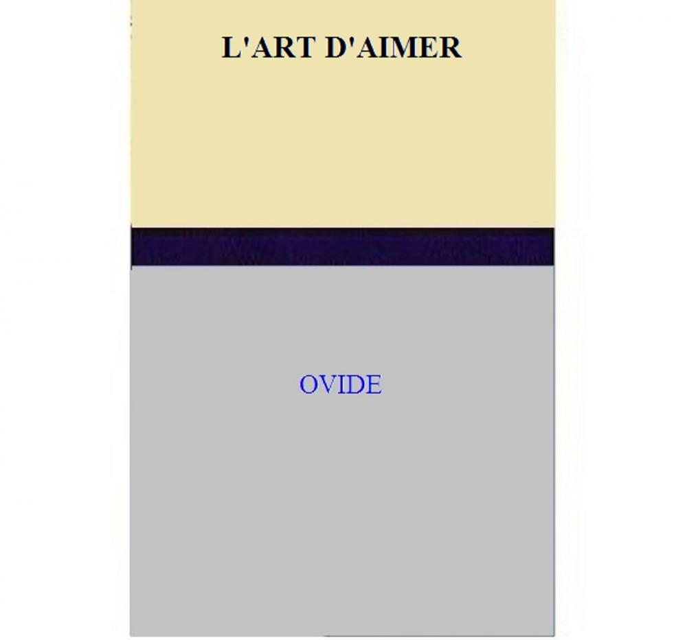 Big bigCover of L'ART D'AIMER