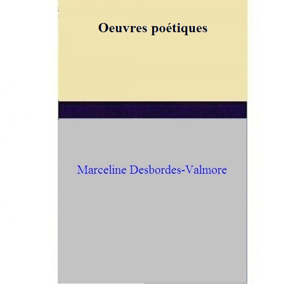 Big bigCover of Oeuvres poétiques