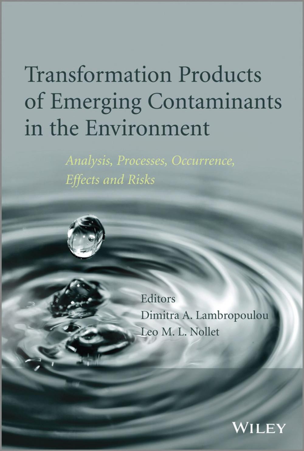 Big bigCover of Transformation Products of Emerging Contaminants in the Environment