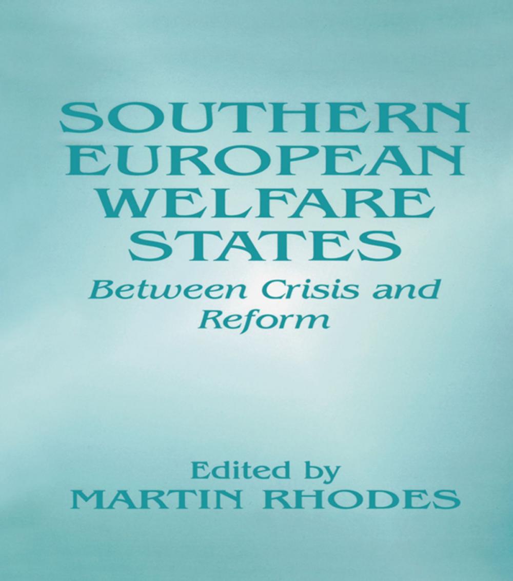 Big bigCover of Southern European Welfare States