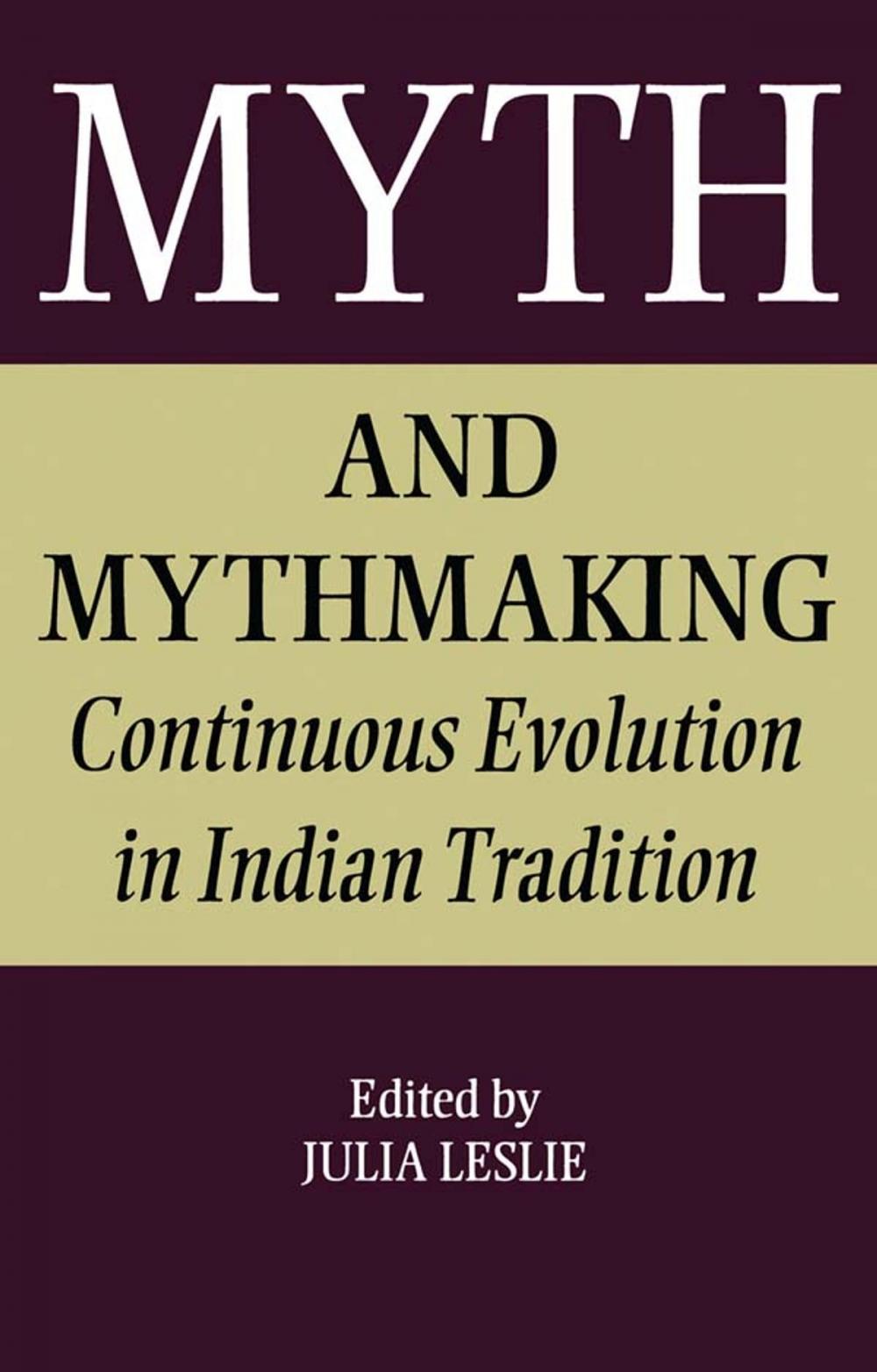 Big bigCover of Myth and Mythmaking