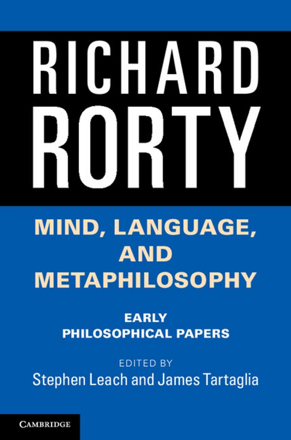 Big bigCover of Mind, Language, and Metaphilosophy