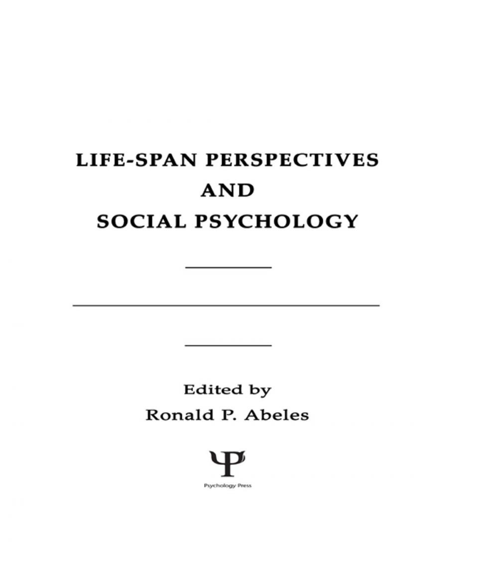 Big bigCover of Life-span Perspectives and Social Psychology