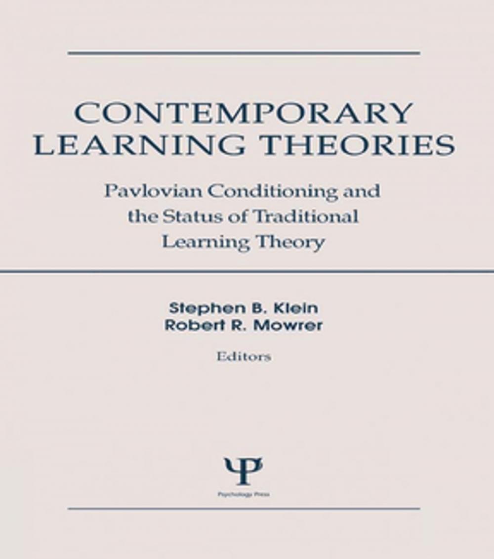 Big bigCover of Contemporary Learning Theories