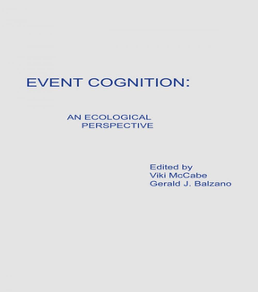 Big bigCover of Event Cognition