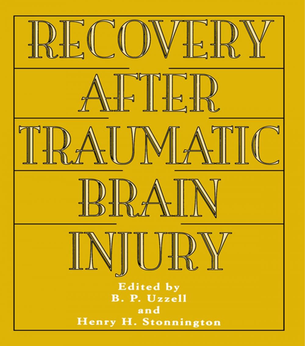 Big bigCover of Recovery After Traumatic Brain Injury