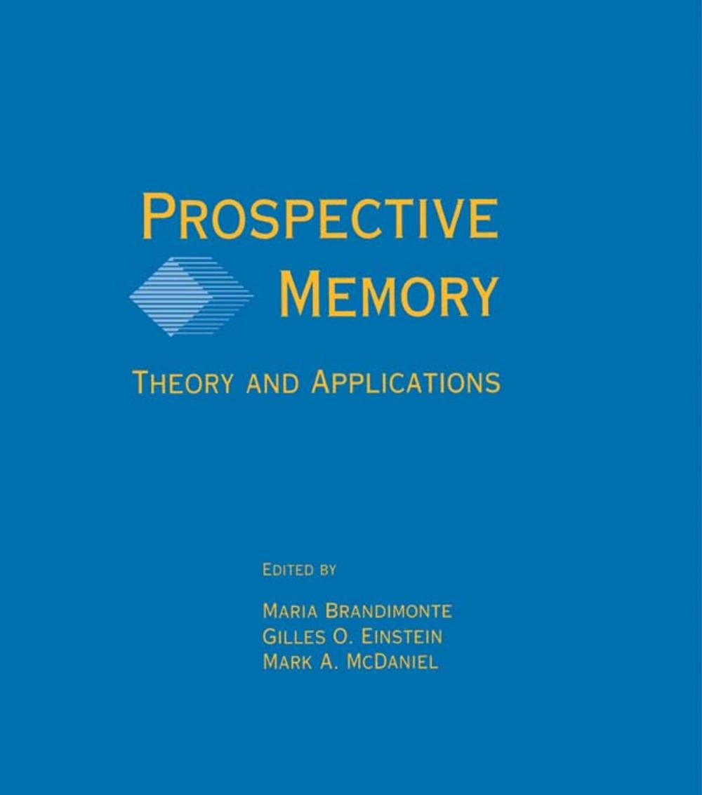 Big bigCover of Prospective Memory