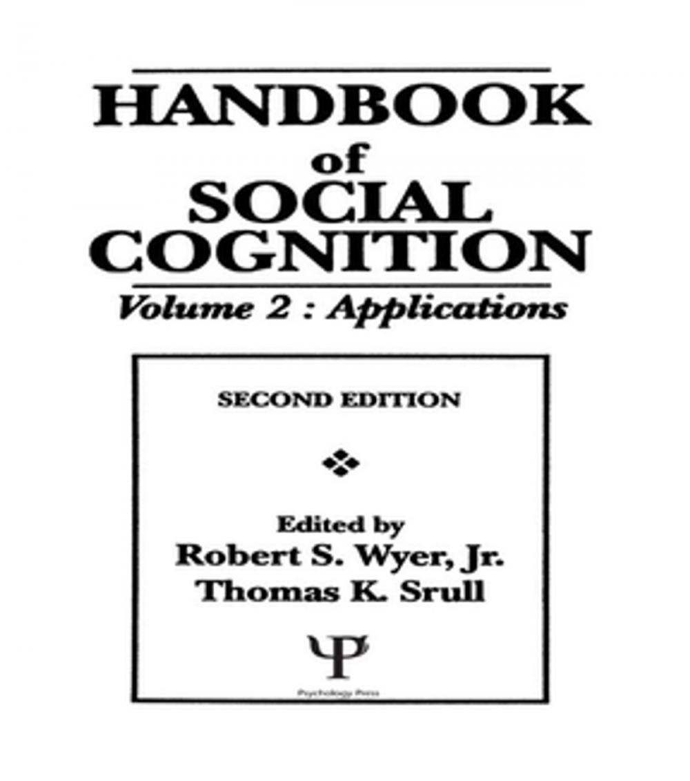 Big bigCover of Handbook of Social Cognition