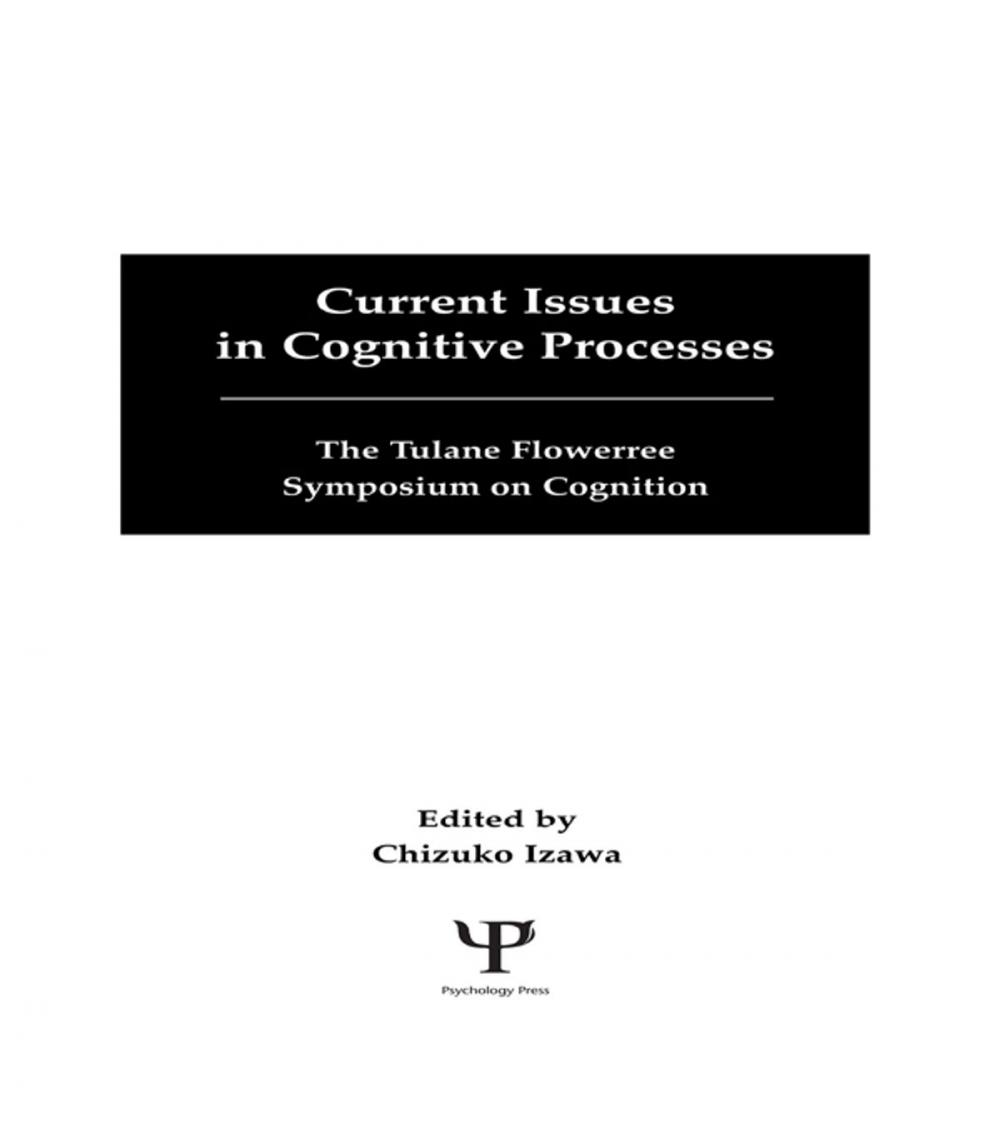 Big bigCover of Current Issues in Cognitive Processes