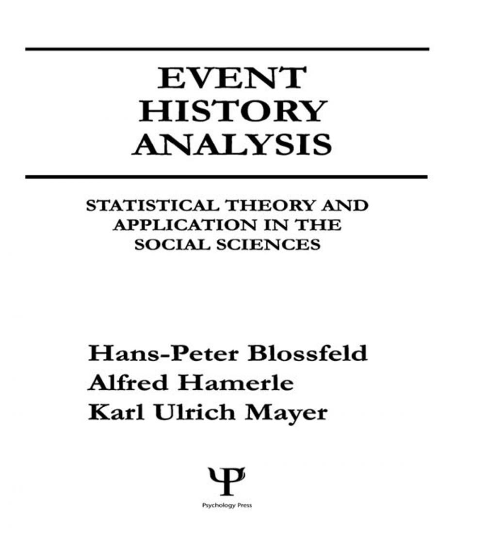 Big bigCover of Event History Analysis