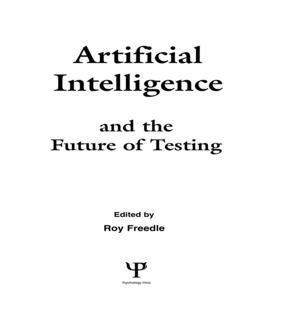 Big bigCover of Artificial Intelligence and the Future of Testing